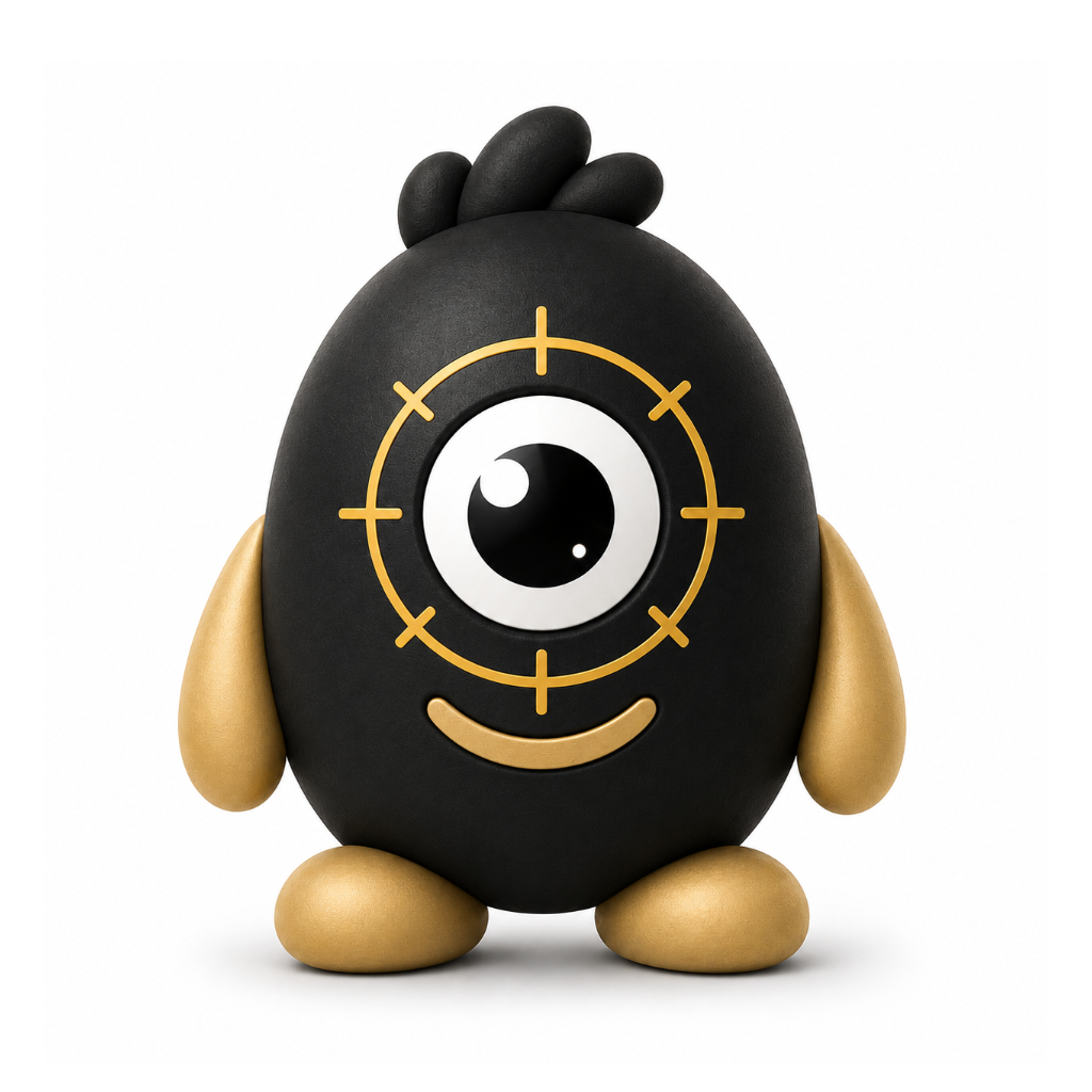 Attention Mascot One Eye